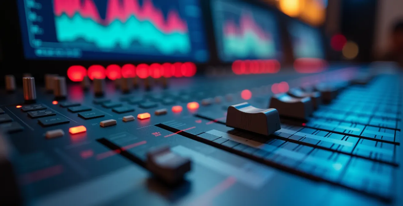 Visualisation spectrale montrant la cohérence harmonique entre éléments électroniques et classiques
