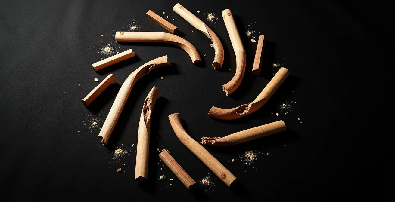 Visualisation abstraite de la transformation rythmique du Amen Break