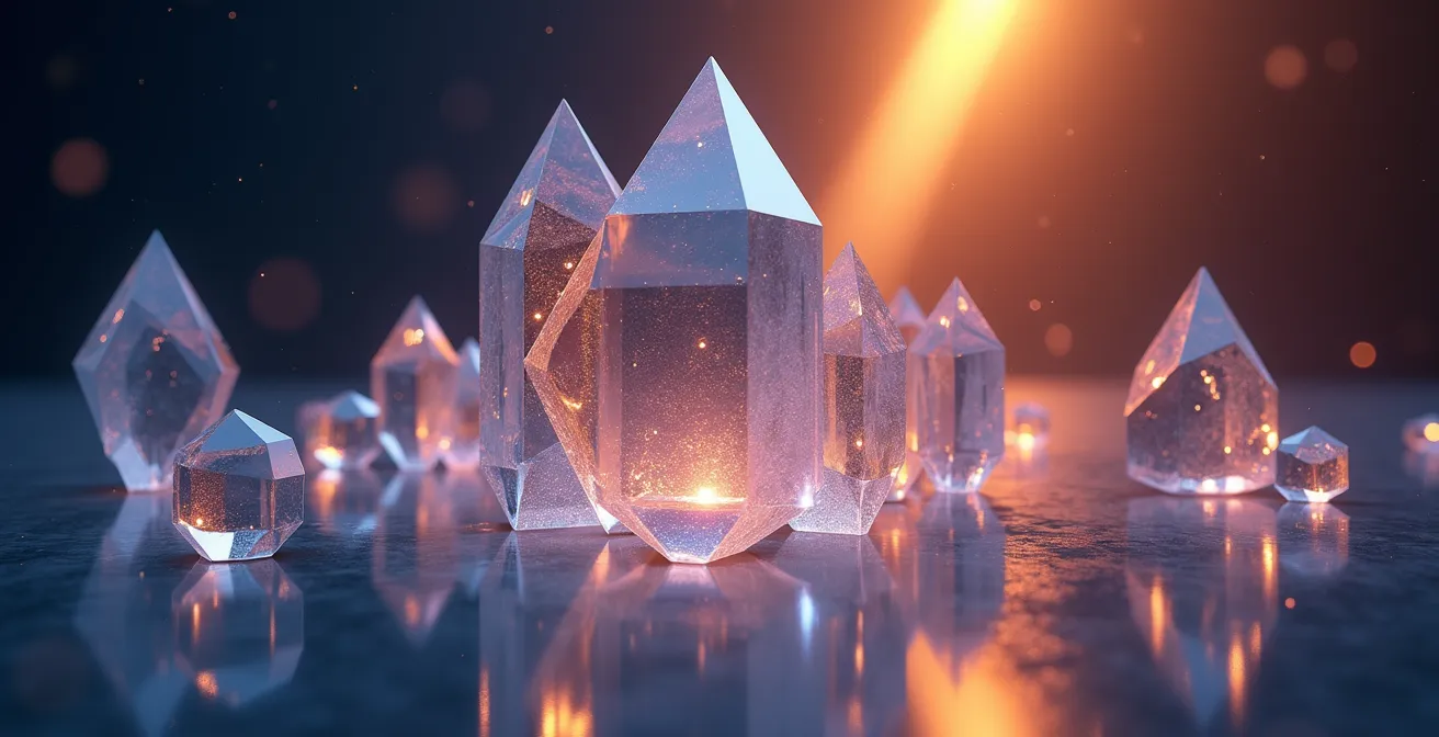 Représentation abstraite de la blockchain et des NFT dans l'industrie musicale