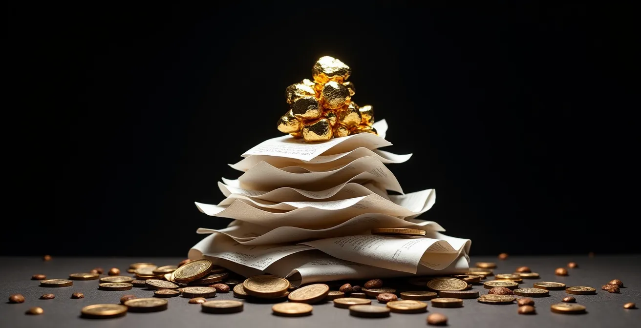 Pyramide représentant les niveaux d'engagement des fans musicaux, de l'auditeur passif au super-fan.